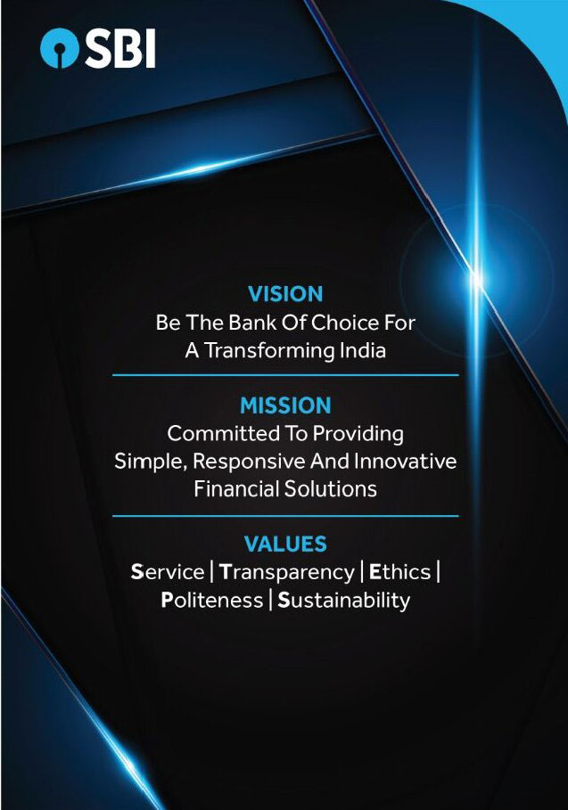 Vision be the bank of choice for a transforming india , Mission committed to providing simple , reponsive and innovative finacial solutions