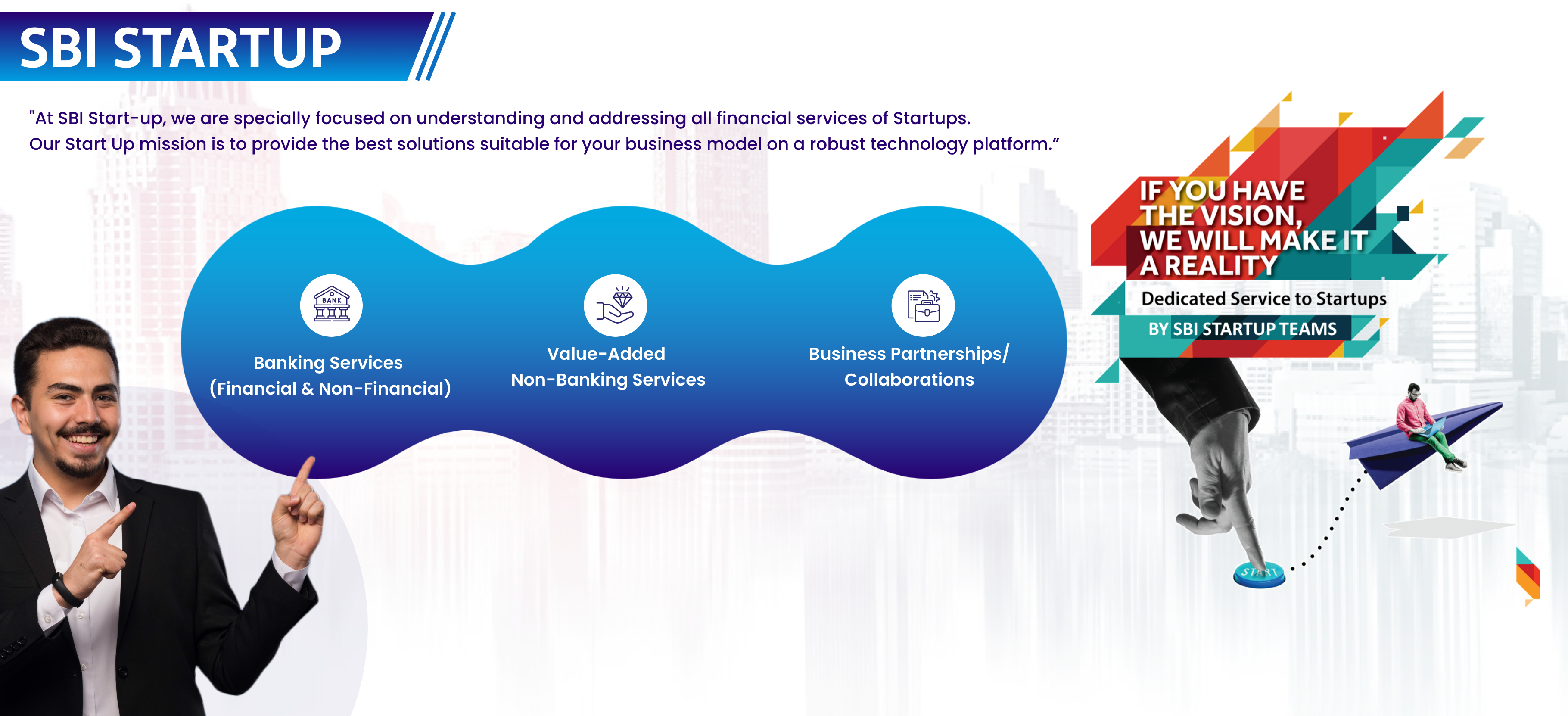 sbi startup banner